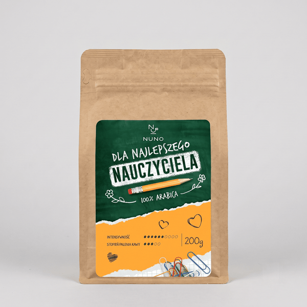 Kawa dla najlepszego nauczyciela na dzien nauczyciela, Nuno 100% Arabica - rzemieślnicza kawa speciality w palarni Nuno