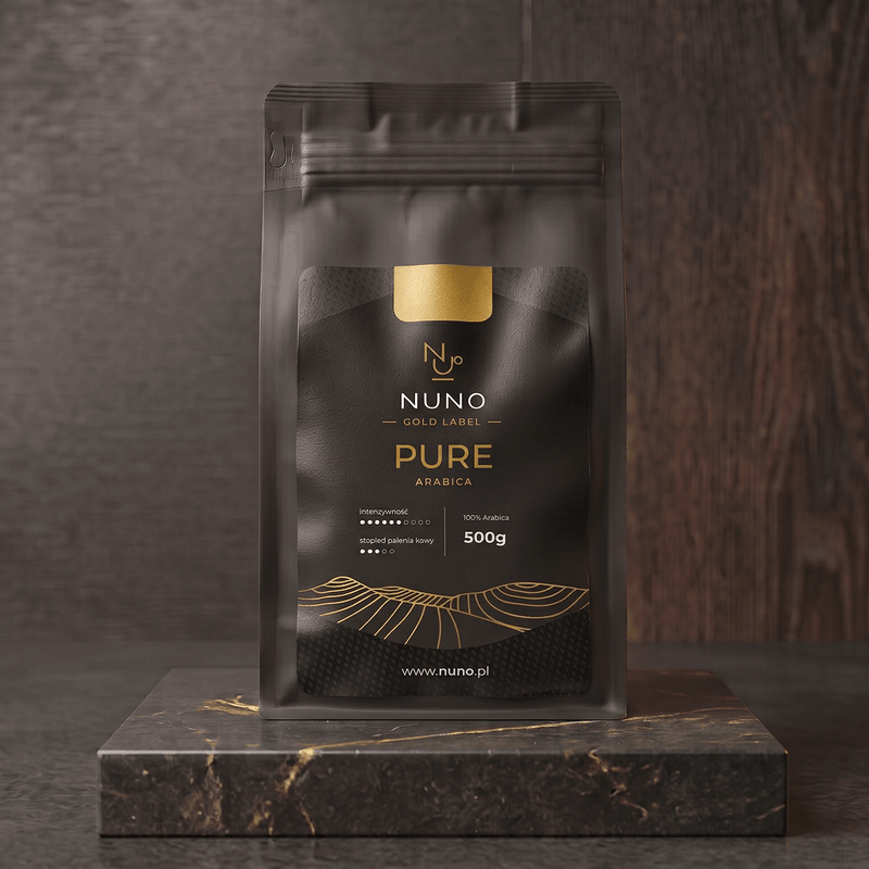 Kawa z serii Gold label Nuno pure arabica - świeżo palona rzemieślnicza kawa speciality Nuno