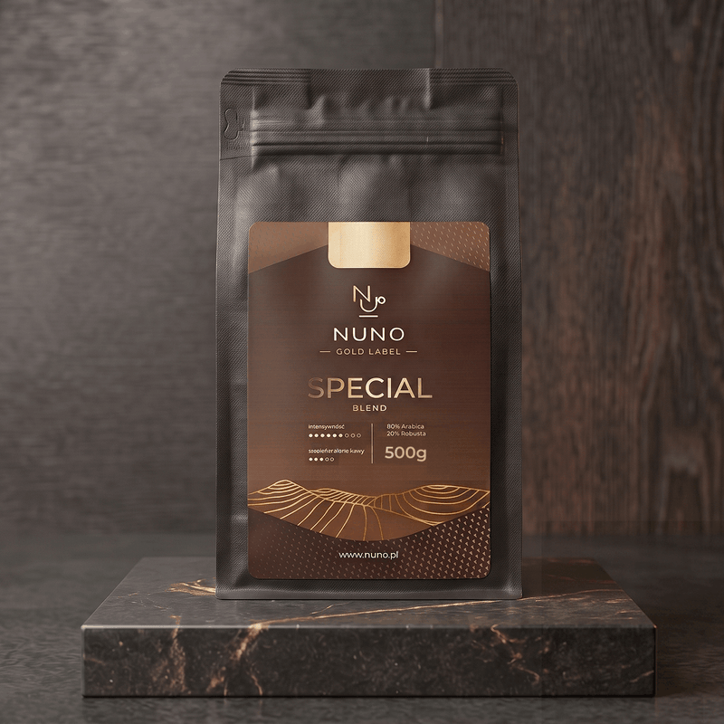 Kawa z serii GOLD Label nuno special blend - świeżo palona rzemieślnicza kawa speciality Nuno