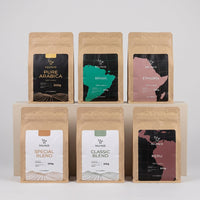 Zestaw 6 kaw - Blendów Arabica/Robusta Nuno1 - Zestaw Degustacyjny 6 × 200 g Arabica/Robusta