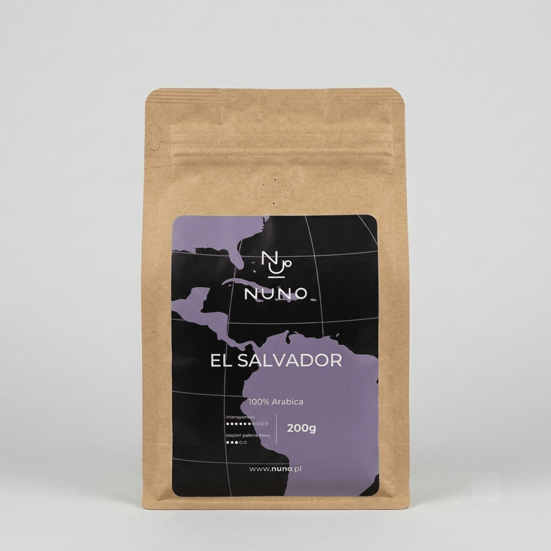 Kawa Nuno El Salvador 100% Arabica z serii Nuno World - świeżo palona rzemieślnicza kawa speciality Nuno