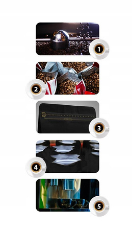 ZESTAW PREZENTOWY NUNO GOLD 4X KAWA ZIARNISTA ŚWIEŻO PALONA FILIŻANKA 80ML