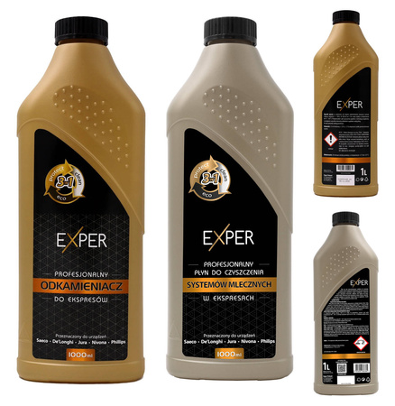 ZESTAW ODKAMIENIACZ I PŁYN DO SYSTEMÓW MLECZNYCH