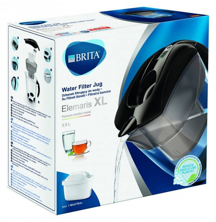 Dzbanek z filtrem Elemaris XL czarny