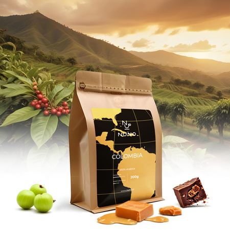 KAWA ZIARNISTA NUNO COLOMBIA 100% ARABIKA 200G