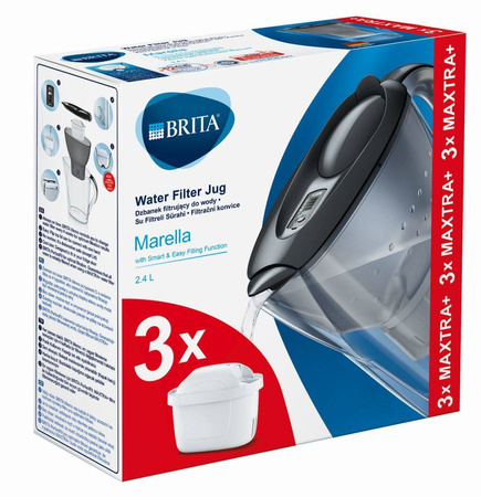 Dzbanek z filtrem BRITA Marella grafit + 3 wkłady Pure Performance