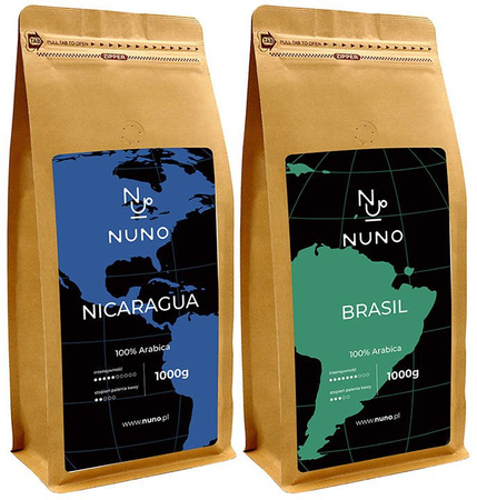 KAWA ZIARNISTA NUNO BRASIL NICARAGUA 2000 G