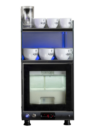 GAGGIA LA RADIOSA - LODÓWKA ZE SZKLANYM FRONTEM + PODGRZEWACZ DO FILIŻANEK