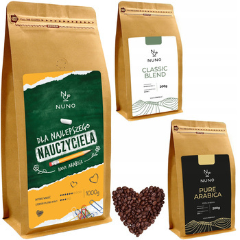 ŚWIEŻO PALONA KAWA NUNO PREZENT NA DZIEŃ NAUCZYCIELA 72H