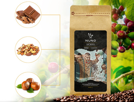 KAWA ZIARNISTA NUNO MOKKA 1KG ŚWIEŻA VENDING