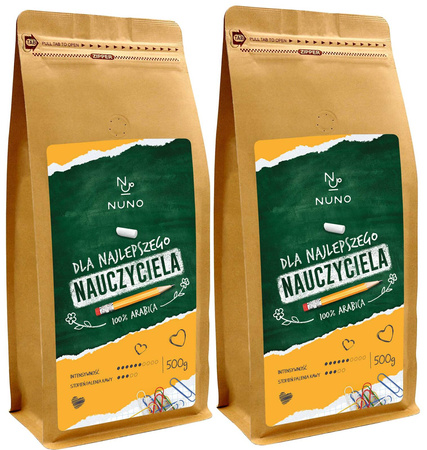 KAWA ZIARNISTA DLA NAUCZYCIELA NUNO BRASIL 100% ARABIKA 2x500G