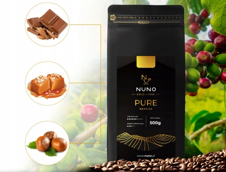 KAWA ZIARNISTA NUNO PURE ARABICA GOLD LABEL 500G