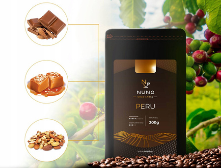 ZESTAW PREZENTOWY NUNO GOLD 4X KAWA ZIARNISTA ŚWIEŻO PALONA FILIŻANKA 80ML