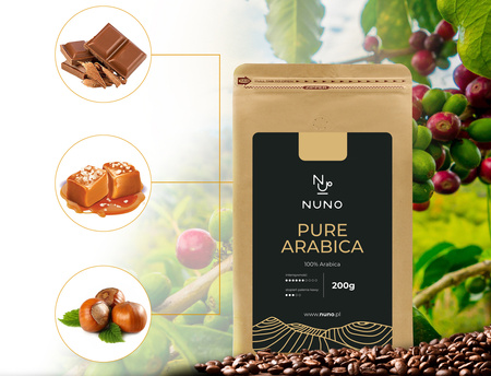 ZESTAW DEGUSTACYJNY KAW ŚWIEŻO PALONYCH NUNO 6X200G ARABICA/ROBUSTA