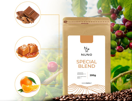 ZESTAW DEGUSTACYJNY KAW ŚWIEŻO PALONYCH NUNO 6X200G ARABICA/ROBUSTA