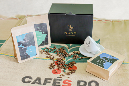 ZESTAW PREZENTOWY NUNO 4X KAWA ZIARNISTA FILIŻANKA 200 ML