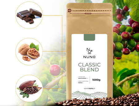 Kawa ziarnista NUNO Classic Blend świeżo palona 6kg