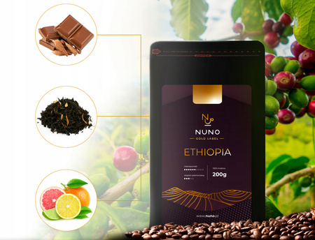 Kawa ziarnista Zestaw 4x200g Nuno GOLD - Świąteczny, prezentowy