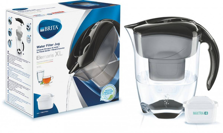 Dzbanek z filtrem Elemaris XL czarny