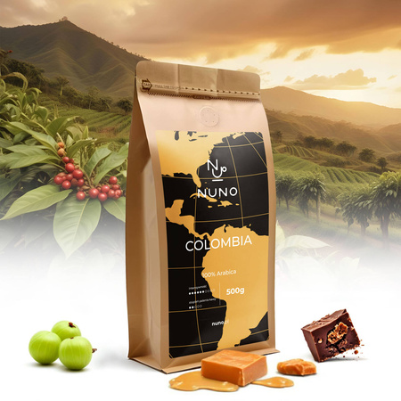 KAWA ZIARNISTA NUNO COLOMBIA 100% ARABICA 500G