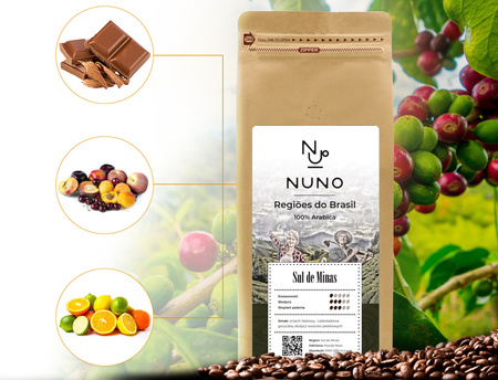 KAWA ZIARNISTA NUNO SUL DE MINAS 100% ARABIKA 500G