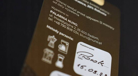 ZESTAW PREZENTOWY NUNO GOLD 4X KAWA ZIARNISTA ŚWIEŻO PALONA FILIŻANKA 200ML