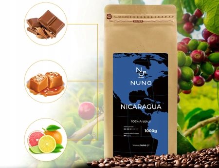 KAWA ZIARNISTA NUNO ETHIOPIA/NICARAGUA 2000 G