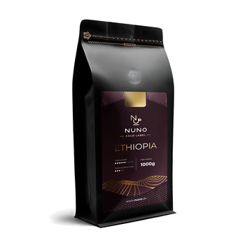 KAWA ZIARNISTA NUNO GOLD LABEL ETHIOPIA 100% ARABIKA 1000G