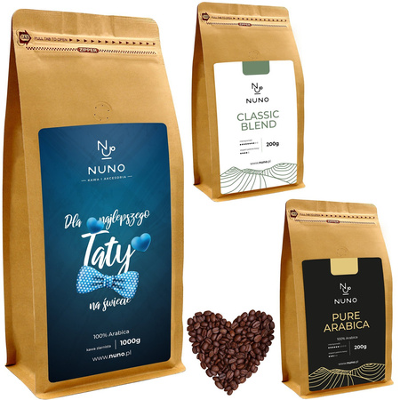 ŚWIEŻO PALONA KAWA NUNO PREZENT DLA TATY KRAFT 72H