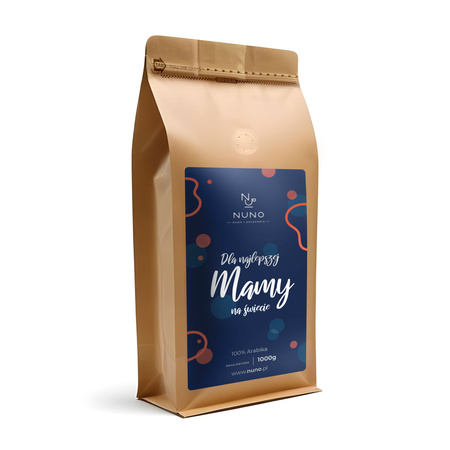 ŚWIEŻO PALONA KAWA NUNO PREZENT DLA MAMY KWIATY KRAFT 72H