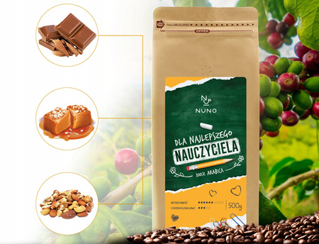 KAWA ZIARNISTA DLA NAUCZYCIELA NUNO BRASIL 100% ARABIKA 500G